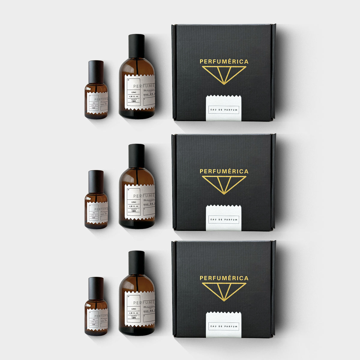 Tarjeta de regalo - 3 Perfumes de 120 ml Colección de la Casa y/o Edición Especial + 40 ml (versión de viaje)